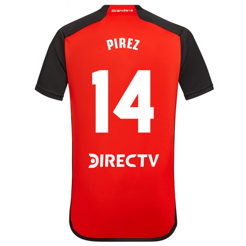 Enfant Maillot Leandro González Pírez #14 Rouge Tenues Extérieur 2023/24 T-Shirt Suisse