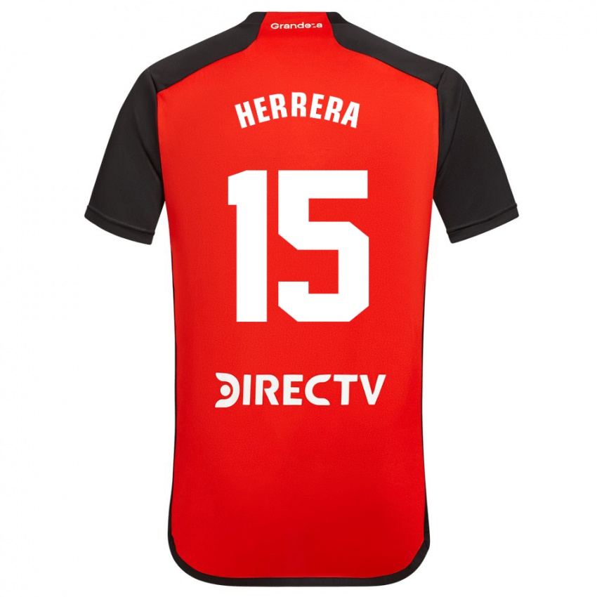 Kinder Andrés Herrera #15 Rot Auswärtstrikot Trikot 2023/24 T-Shirt Schweiz