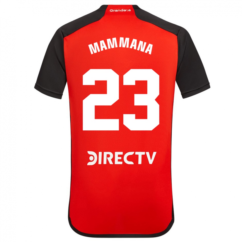 Kinder Emanuel Mammana #23 Rot Auswärtstrikot Trikot 2023/24 T-Shirt Schweiz