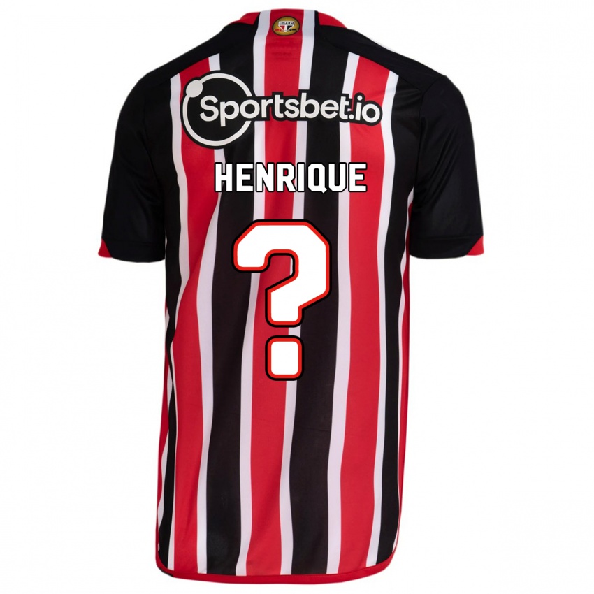 Enfant Maillot Luiz Henrique #0 Bleu Rouge Tenues Extérieur 2023/24 T-Shirt Suisse