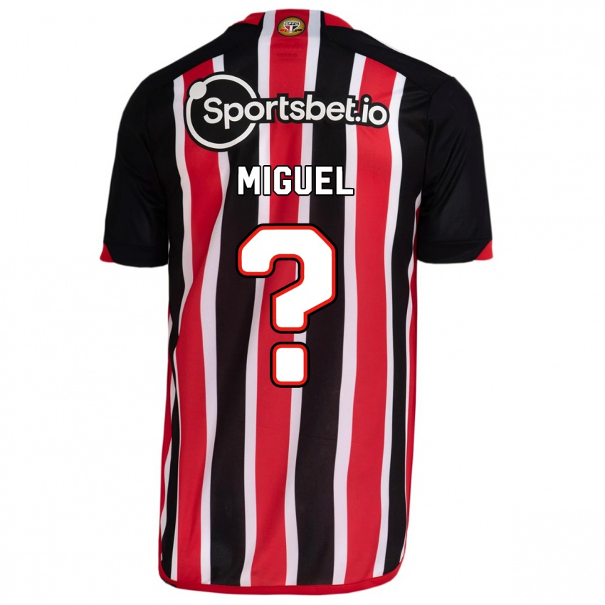Enfant Maillot Miguel #0 Bleu Rouge Tenues Extérieur 2023/24 T-Shirt Suisse