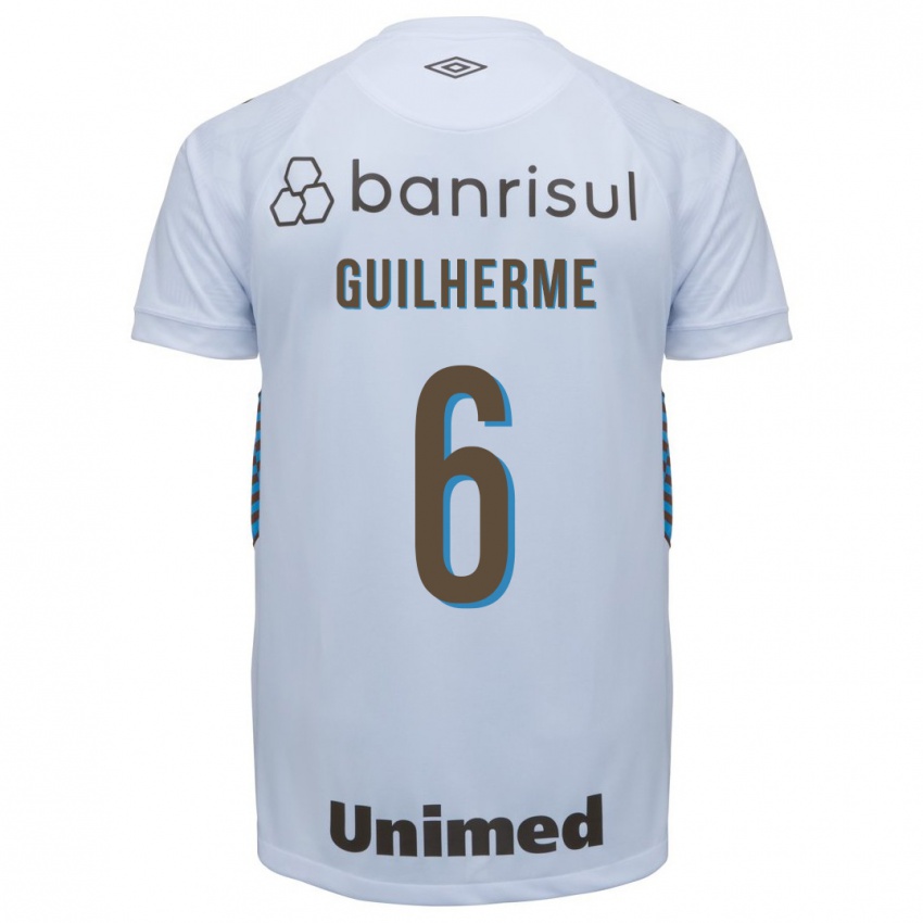 Enfant Maillot Zé Guilherme #6 Blanc Tenues Extérieur 2023/24 T-Shirt Suisse