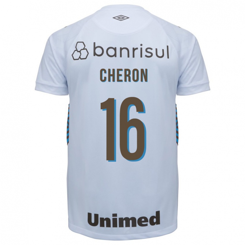 Kinder Bruno Cheron #16 Weiß Auswärtstrikot Trikot 2023/24 T-Shirt Schweiz