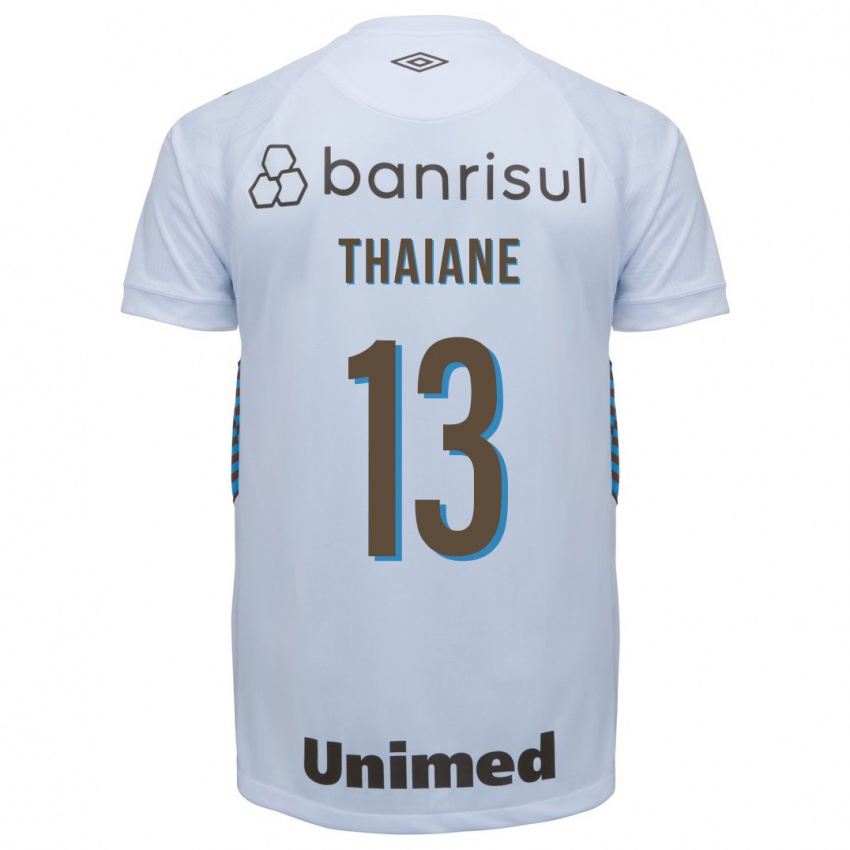Enfant Maillot Thaiane #13 Blanc Tenues Extérieur 2023/24 T-Shirt Suisse