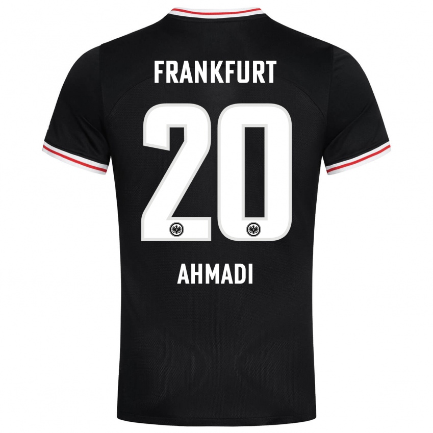 Enfant Maillot Shayan Ahmadi #20 Noir Tenues Extérieur 2023/24 T-Shirt Suisse