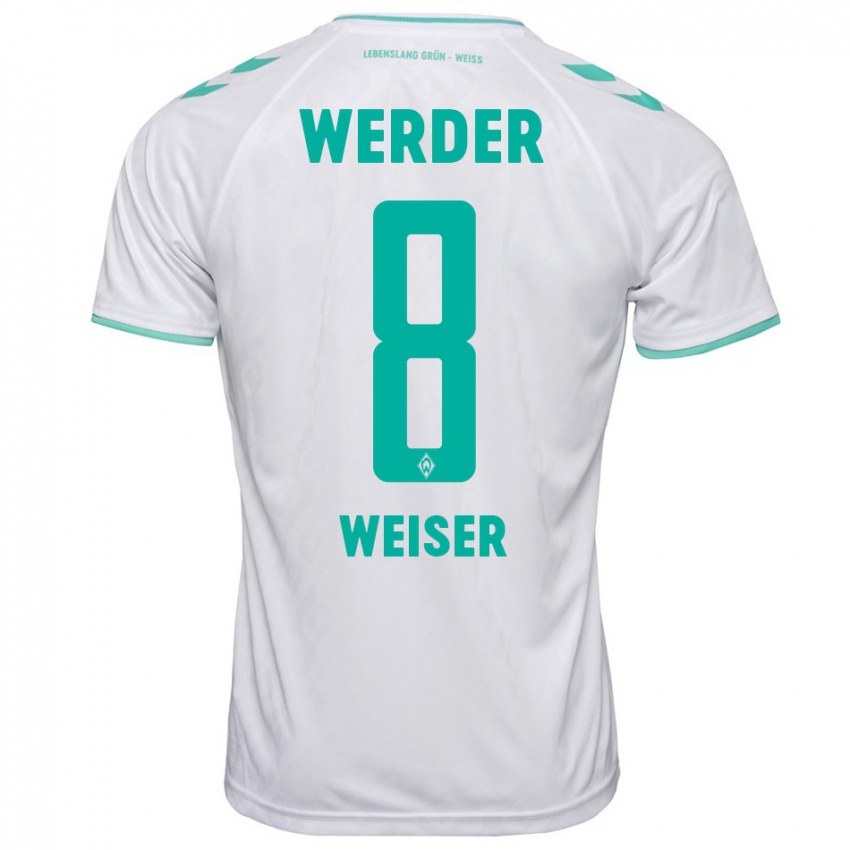 Kinder Mitchell Weiser #8 Weiß Auswärtstrikot Trikot 2023/24 T-Shirt Schweiz