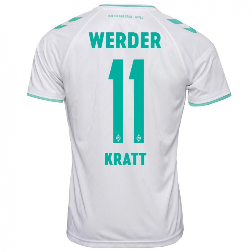 Kinder Ronan Kratt #11 Weiß Auswärtstrikot Trikot 2023/24 T-Shirt Schweiz