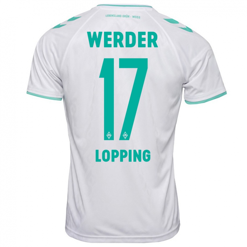 Kinder Jakob Löpping #17 Weiß Auswärtstrikot Trikot 2023/24 T-Shirt Schweiz
