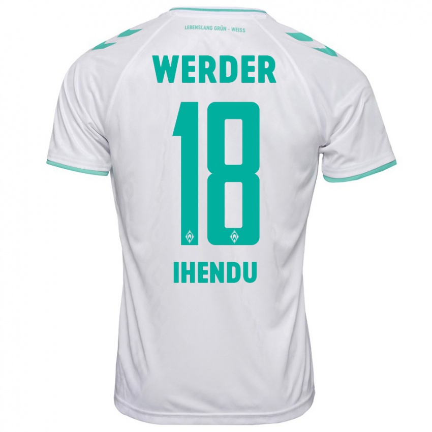 Kinder Daniel Ihendu #18 Weiß Auswärtstrikot Trikot 2023/24 T-Shirt Schweiz