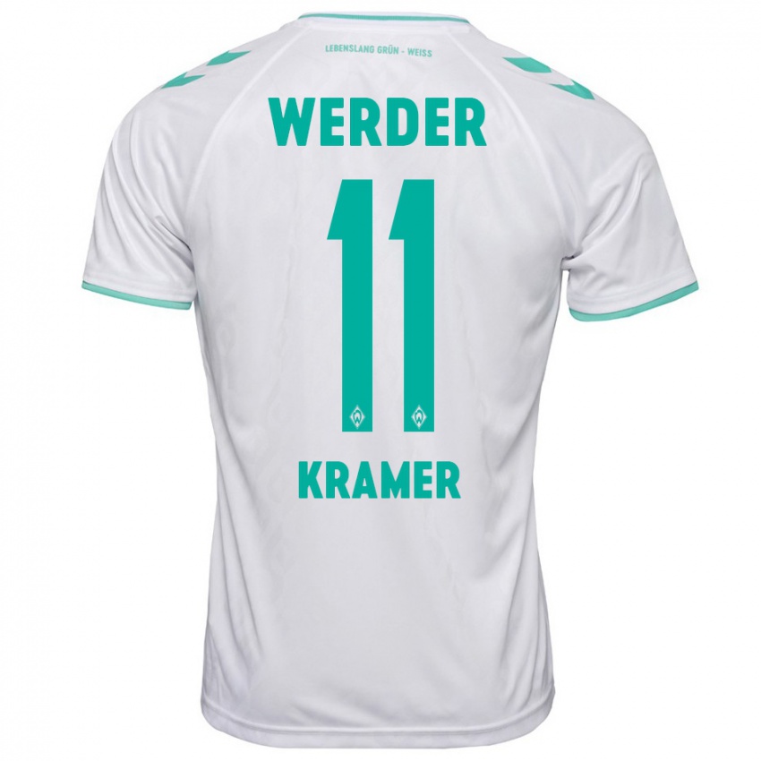 Kinder Levi-Marinus Kramer #11 Weiß Auswärtstrikot Trikot 2023/24 T-Shirt Schweiz