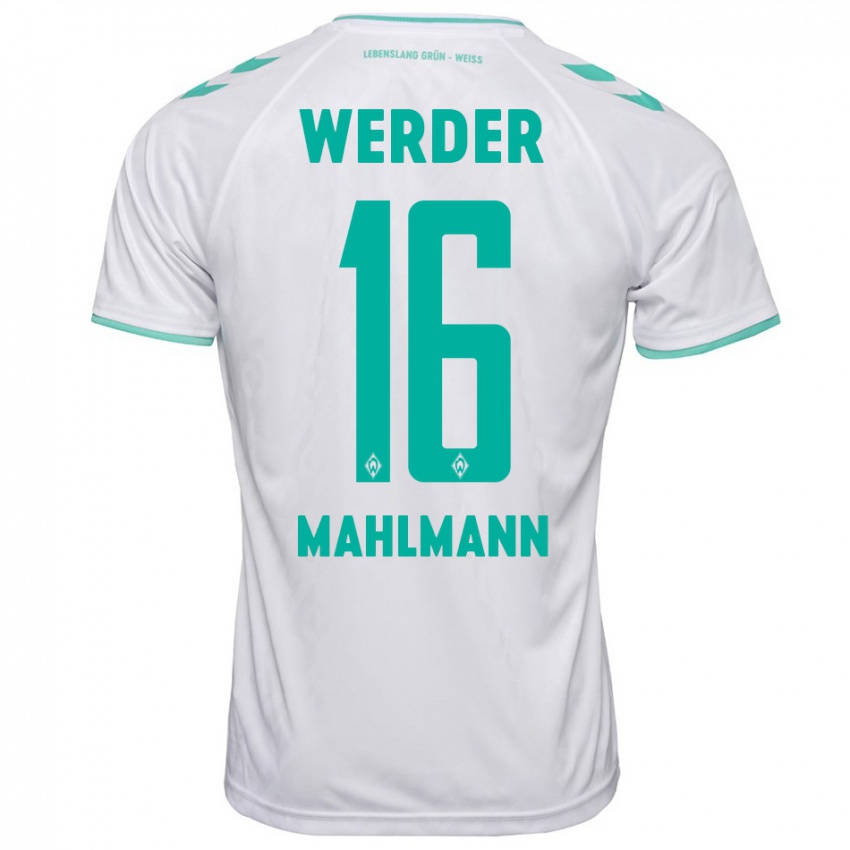 Kinder Justus Mahlmann #16 Weiß Auswärtstrikot Trikot 2023/24 T-Shirt Schweiz