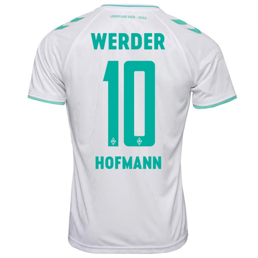 Kinder Justin Hofmann #10 Weiß Auswärtstrikot Trikot 2023/24 T-Shirt Schweiz