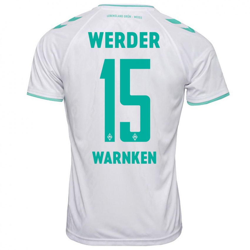 Kinder Jannes Warnken #15 Weiß Auswärtstrikot Trikot 2023/24 T-Shirt Schweiz
