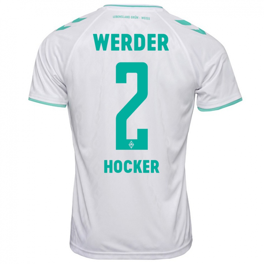 Kinder Luca Höcker #2 Weiß Auswärtstrikot Trikot 2023/24 T-Shirt Schweiz