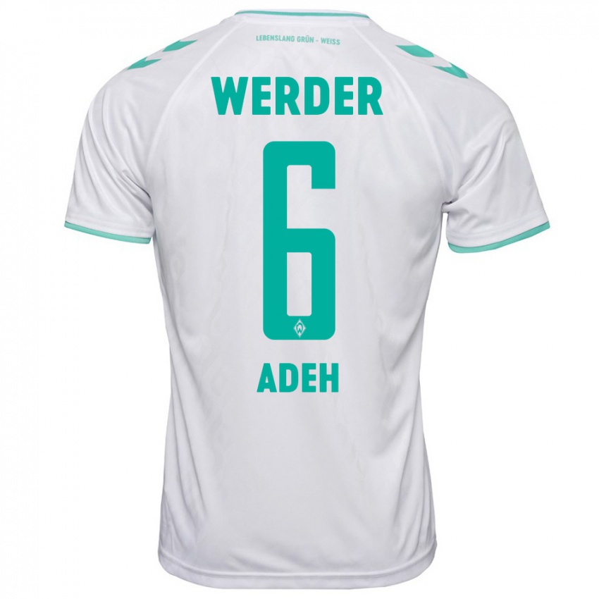 Kinder Wesley Adeh #6 Weiß Auswärtstrikot Trikot 2023/24 T-Shirt Schweiz