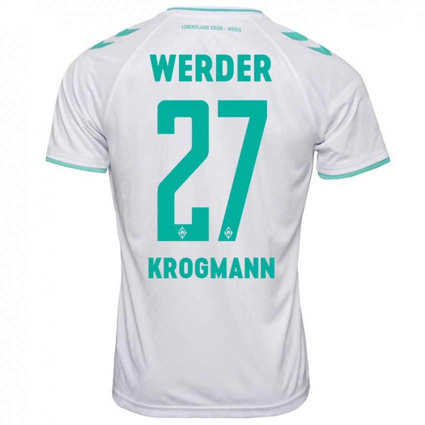 Kinder Avid Krogmann #27 Weiß Auswärtstrikot Trikot 2023/24 T-Shirt Schweiz