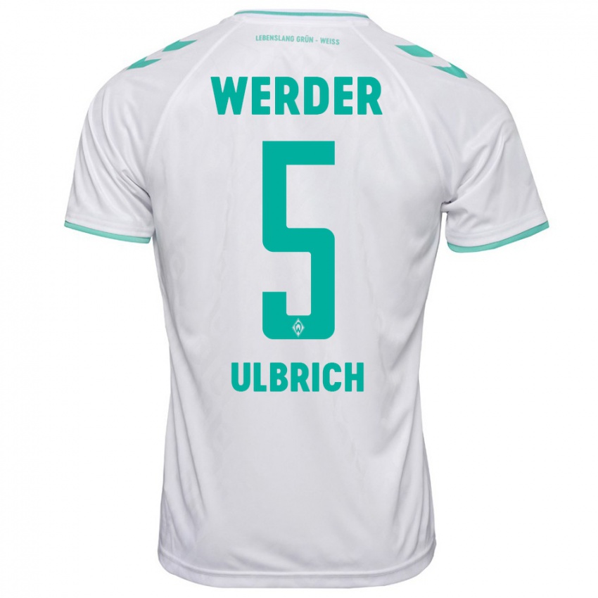 Kinder Michelle Ulbrich #5 Weiß Auswärtstrikot Trikot 2023/24 T-Shirt Schweiz