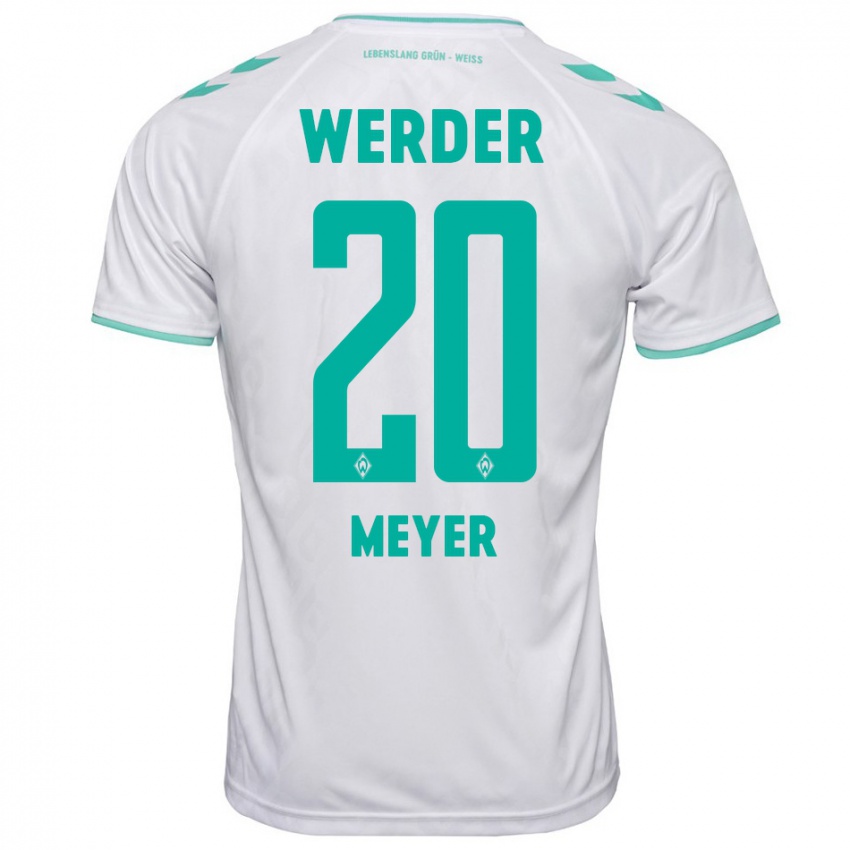 Kinder Christin Meyer #20 Weiß Auswärtstrikot Trikot 2023/24 T-Shirt Schweiz