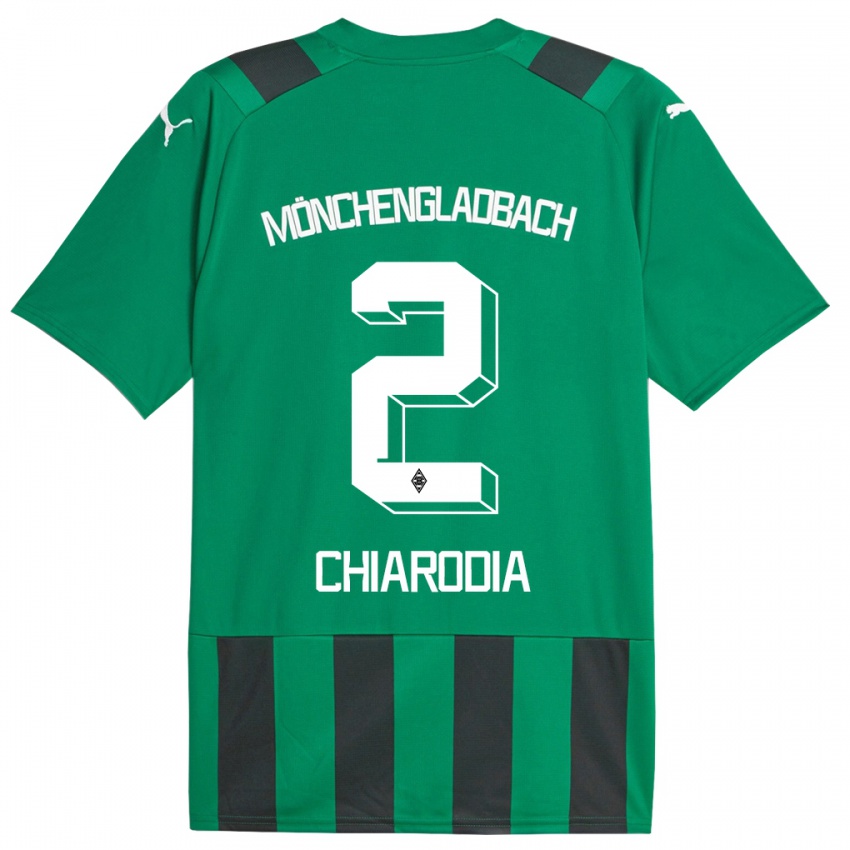 Kinder Fabio Chiarodia #2 Schwarz Grün Auswärtstrikot Trikot 2023/24 T-Shirt Schweiz