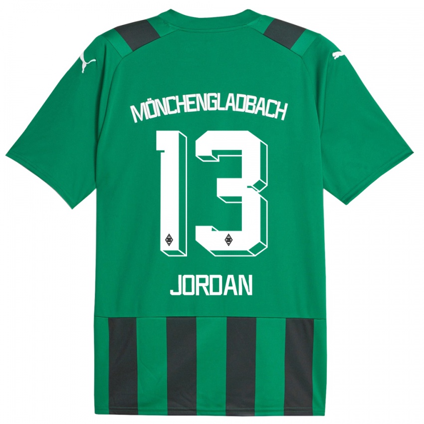 Kinder Jordan #13 Schwarz Grün Auswärtstrikot Trikot 2023/24 T-Shirt Schweiz