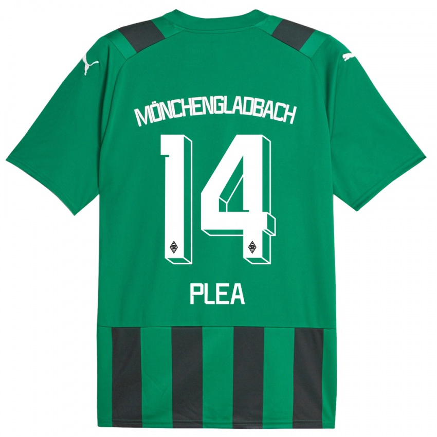 Kinder Alassane Plea #14 Schwarz Grün Auswärtstrikot Trikot 2023/24 T-Shirt Schweiz