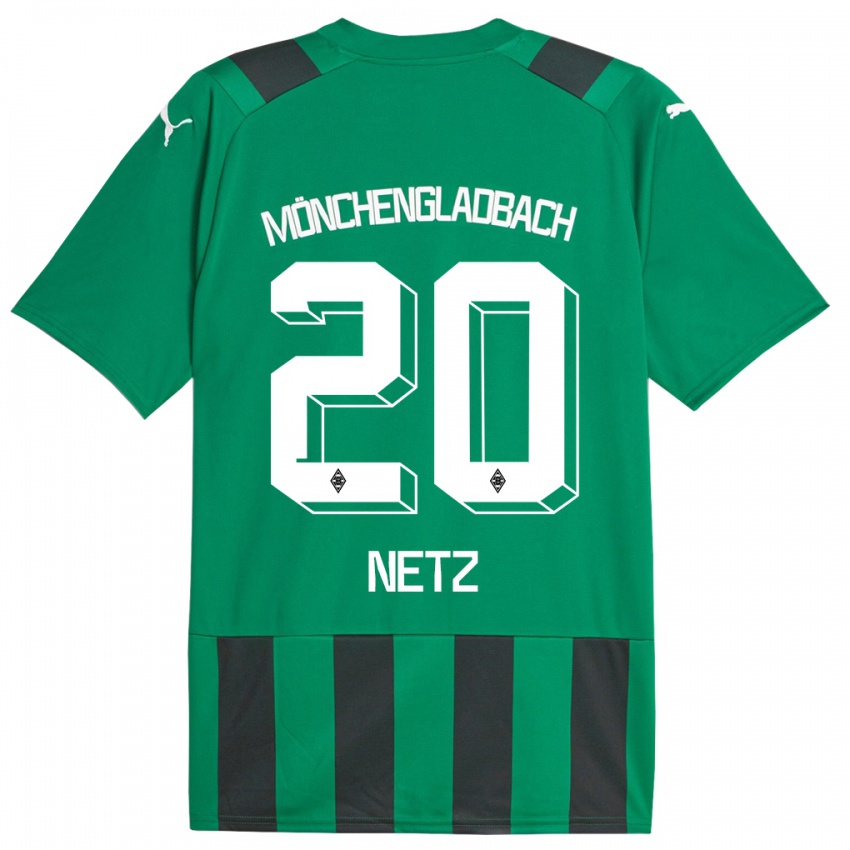 Enfant Maillot Luca Netz #20 Vert Noir Tenues Extérieur 2023/24 T-Shirt Suisse