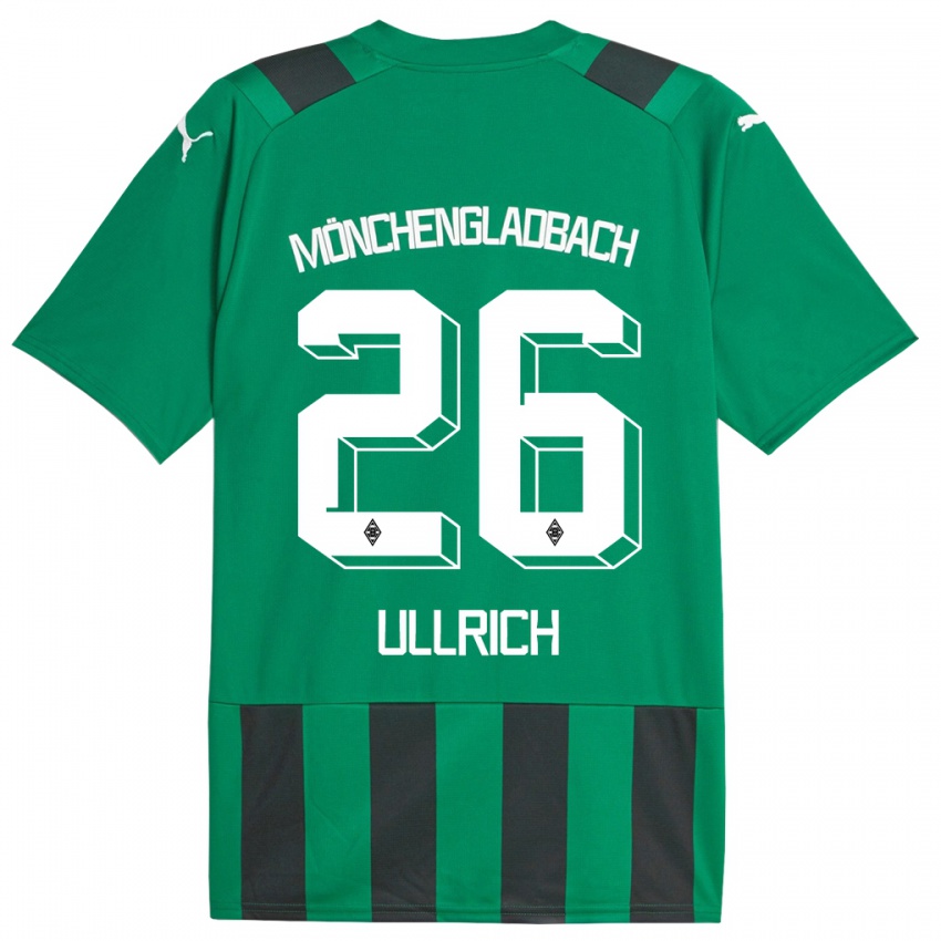 Kinder Lukas Ullrich #26 Schwarz Grün Auswärtstrikot Trikot 2023/24 T-Shirt Schweiz