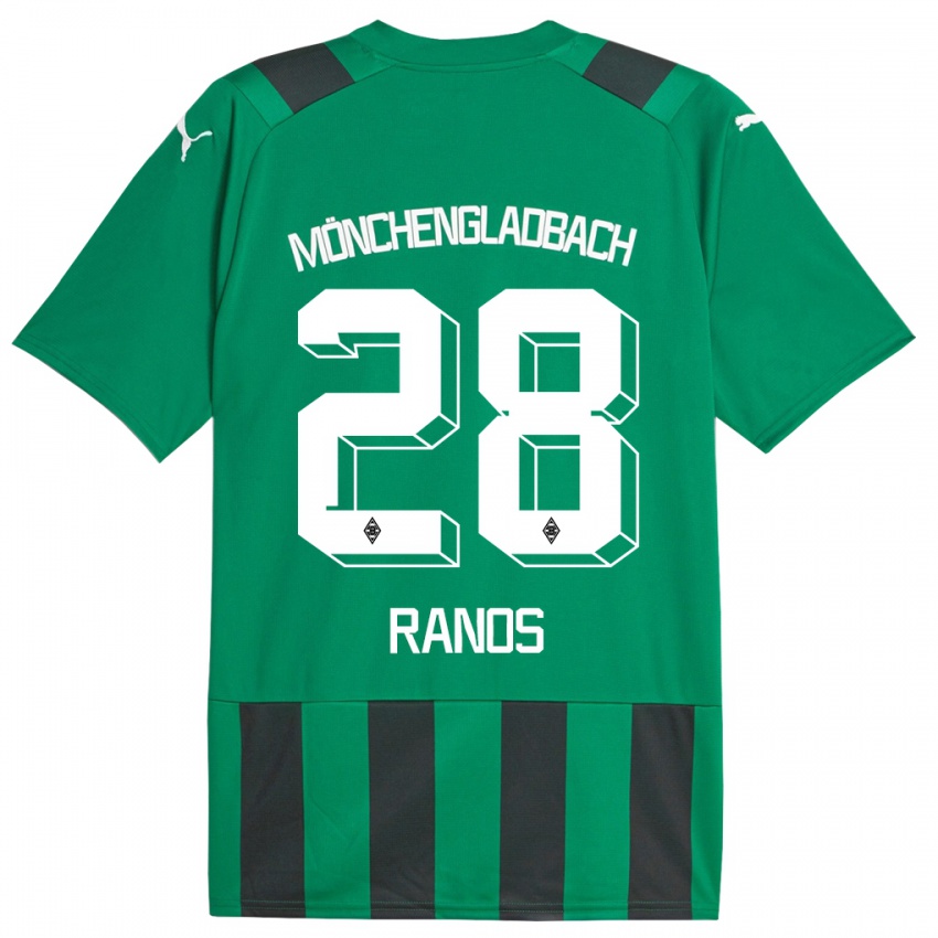 Enfant Maillot Grant-Leon Ranos #28 Vert Noir Tenues Extérieur 2023/24 T-Shirt Suisse