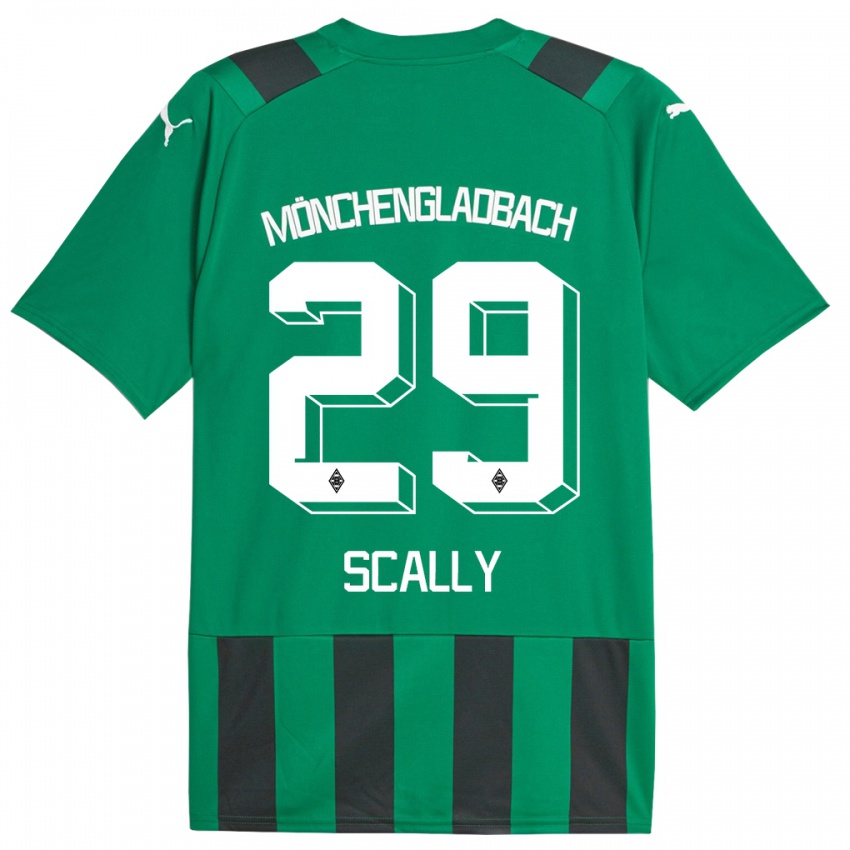 Kinder Joe Scally #29 Schwarz Grün Auswärtstrikot Trikot 2023/24 T-Shirt Schweiz