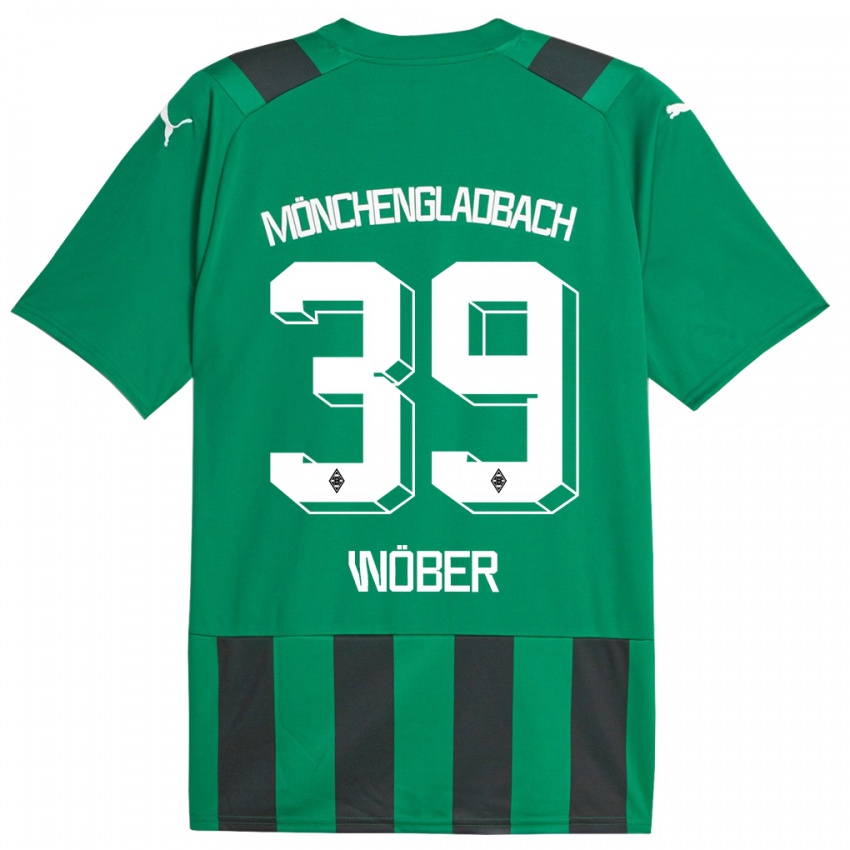 Kinder Maximilian Wöber #39 Schwarz Grün Auswärtstrikot Trikot 2023/24 T-Shirt Schweiz