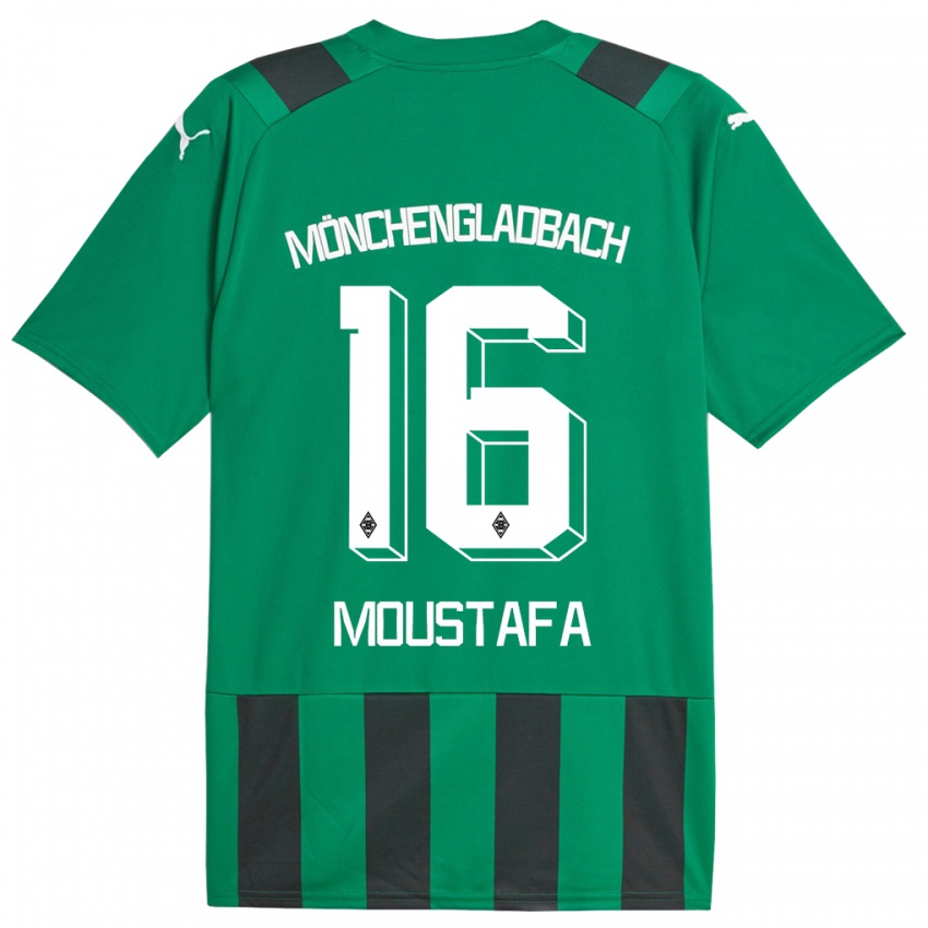 Kinder Moustafa Ashraf Moustafa #16 Schwarz Grün Auswärtstrikot Trikot 2023/24 T-Shirt Schweiz
