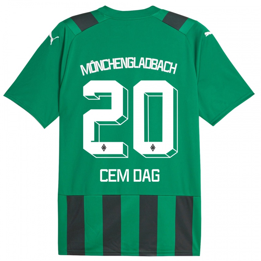 Kinder Cem Dag #20 Schwarz Grün Auswärtstrikot Trikot 2023/24 T-Shirt Schweiz