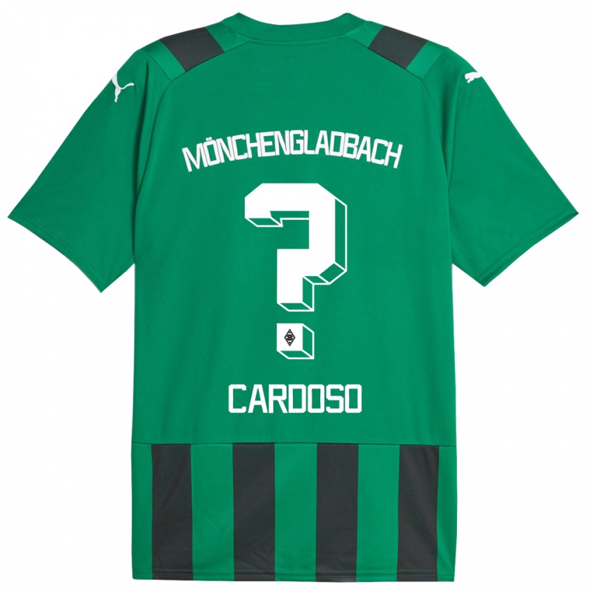 Kinder Tiago Pereira Cardoso #0 Schwarz Grün Auswärtstrikot Trikot 2023/24 T-Shirt Schweiz