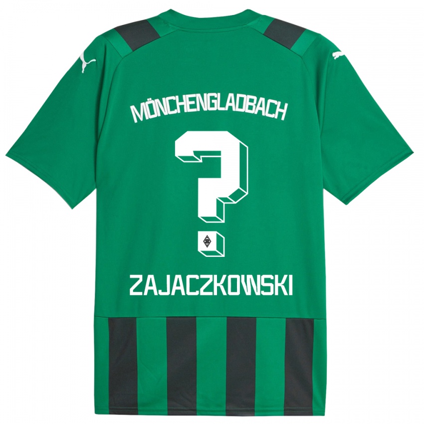 Kinder Vincent Zajaczkowski #0 Schwarz Grün Auswärtstrikot Trikot 2023/24 T-Shirt Schweiz