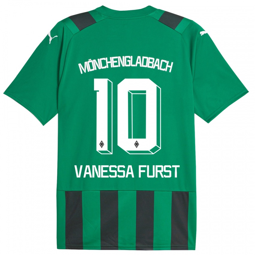 Enfant Maillot Vanessa Fürst #10 Vert Noir Tenues Extérieur 2023/24 T-Shirt Suisse
