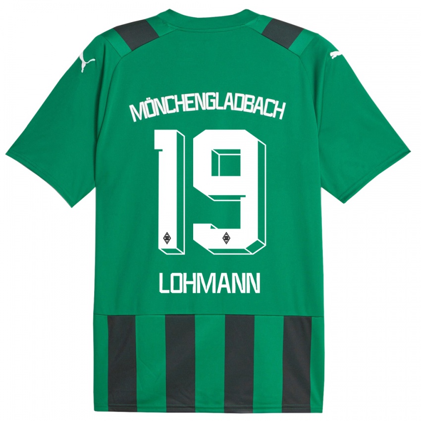 Kinder Mona Lohmann #19 Schwarz Grün Auswärtstrikot Trikot 2023/24 T-Shirt Schweiz