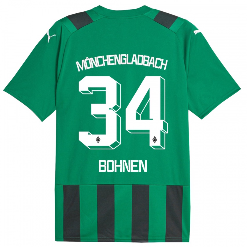 Kinder Bohnen #34 Schwarz Grün Auswärtstrikot Trikot 2023/24 T-Shirt Schweiz