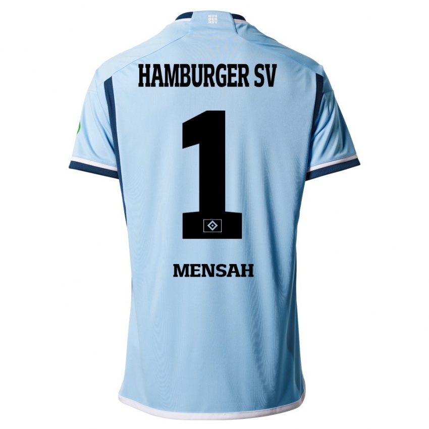Enfant Maillot Steven Mensah #1 Bleu Tenues Extérieur 2023/24 T-Shirt Suisse