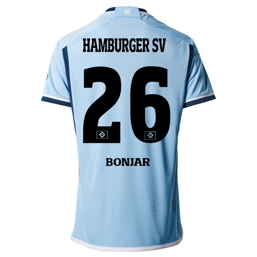 Enfant Maillot Amir Bonjar #26 Bleu Tenues Extérieur 2023/24 T-Shirt Suisse