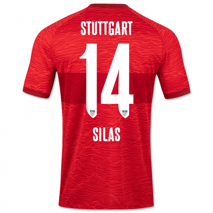 Enfant Maillot Silas #14 Rouge Tenues Extérieur 2023/24 T-Shirt Suisse