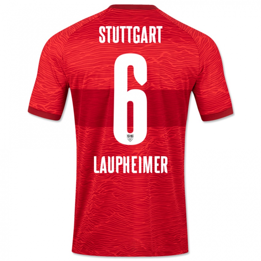 Kinder Lukas Laupheimer #6 Rot Auswärtstrikot Trikot 2023/24 T-Shirt Schweiz