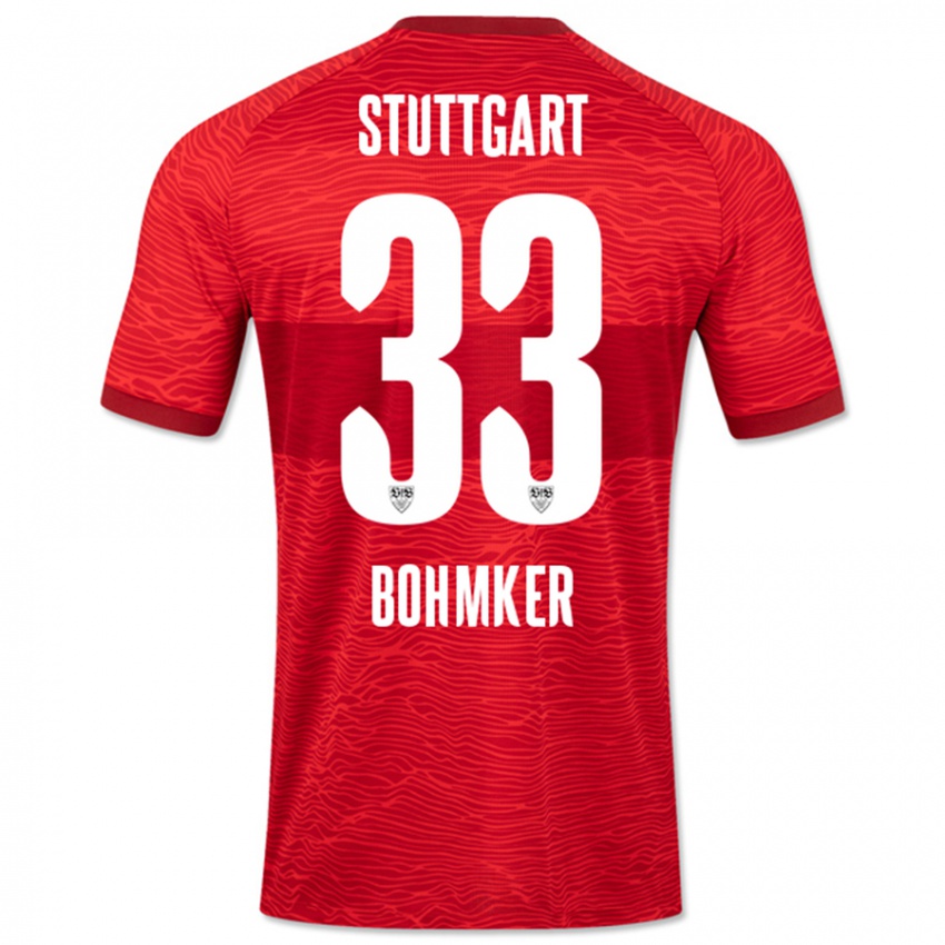 Enfant Maillot Finn Böhmker #33 Rouge Tenues Extérieur 2023/24 T-Shirt Suisse