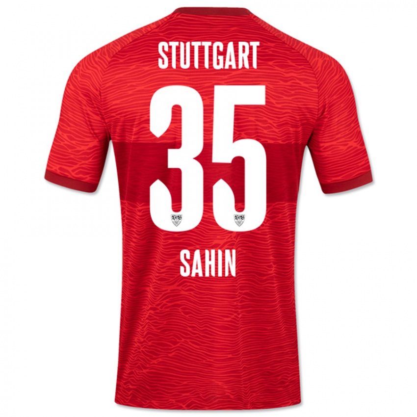 Kinder Mehmet Sahin #35 Rot Auswärtstrikot Trikot 2023/24 T-Shirt Schweiz