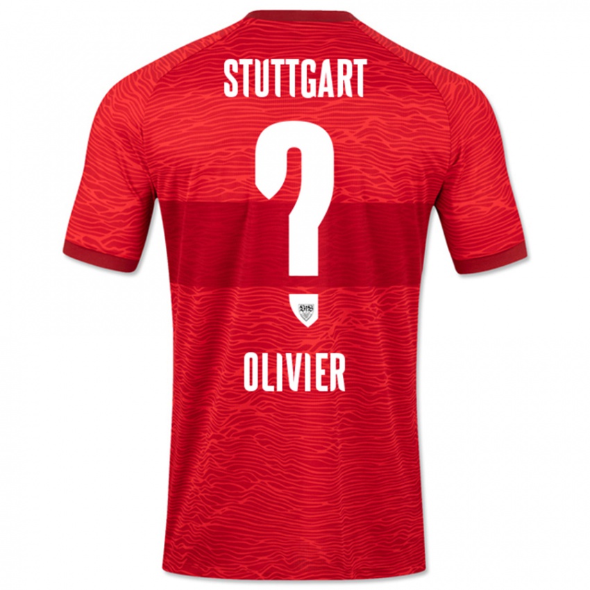 Kinder Christopher Olivier #0 Rot Auswärtstrikot Trikot 2023/24 T-Shirt Schweiz