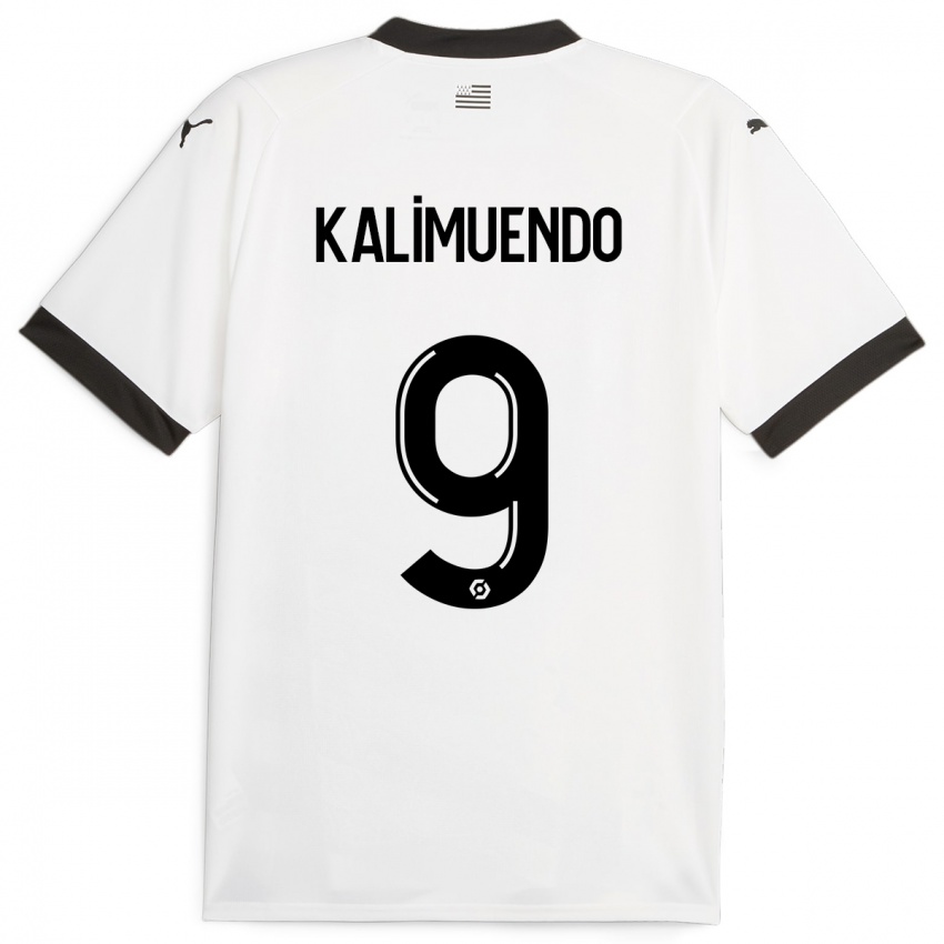 Kinder Arnaud Kalimuendo #9 Weiß Auswärtstrikot Trikot 2023/24 T-Shirt Schweiz