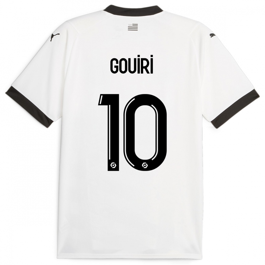 Enfant Maillot Amine Gouiri #10 Blanc Tenues Extérieur 2023/24 T-Shirt Suisse