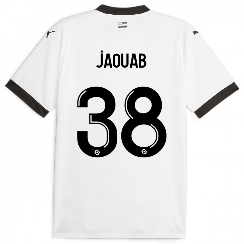 Kinder Mohamed Jaouab #38 Weiß Auswärtstrikot Trikot 2023/24 T-Shirt Schweiz