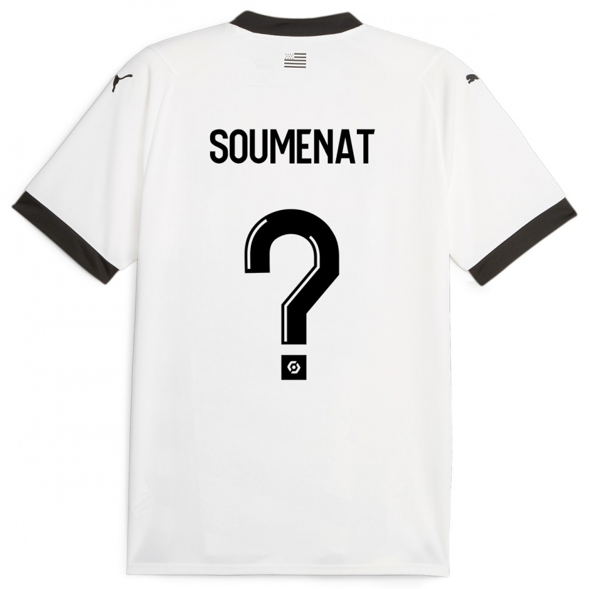 Enfant Maillot Flavien Soumenat #0 Blanc Tenues Extérieur 2023/24 T-Shirt Suisse