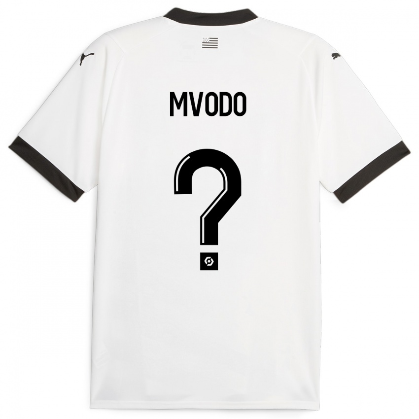 Enfant Maillot Steeve Mvodo Mvodo #0 Blanc Tenues Extérieur 2023/24 T-Shirt Suisse