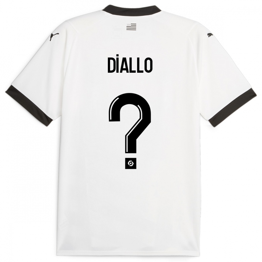 Kinder Amadou Diallo #0 Weiß Auswärtstrikot Trikot 2023/24 T-Shirt Schweiz